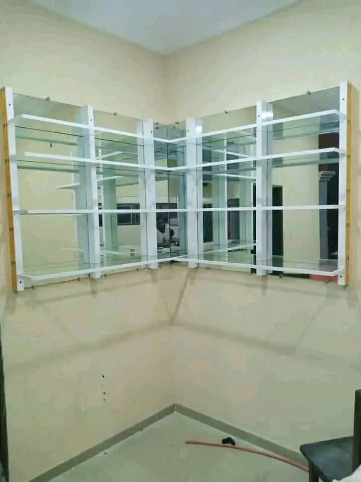 Aluminium home cupboard partition installation by ServoraPrise in Nigeria