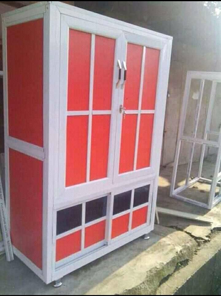Aluminium wardrobe fabrication and installation by ServoraPrise in Nigeria